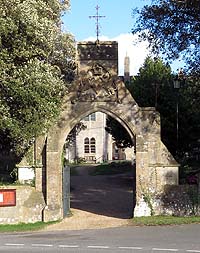 Gateway to St Dominics Priory, Whitcombe Road, Carisbrooke
